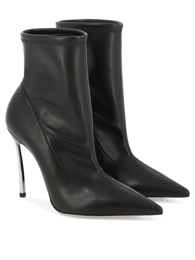 Casadei "lab Blade" Leather Ankle Boots