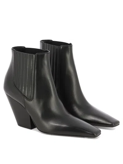 Casadei Love Ankle Boots Black