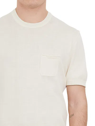 Daniele Alessandrini T-shirt Girocollo Con Taschino