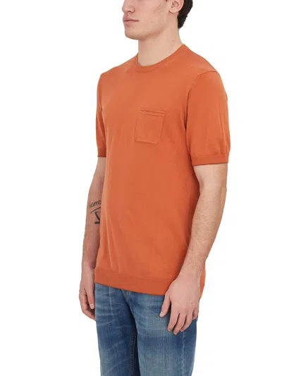 Daniele Alessandrini T-shirt Girocollo Con Taschino