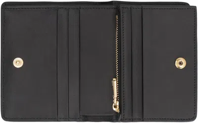 Dolce & Gabbana Black Calf Leather Bi Fold Wallet