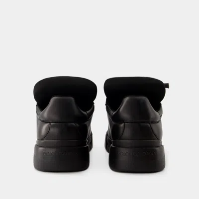Dolce & Gabbana Snk Man Sneakers Black Size 9 Lambskin In Black