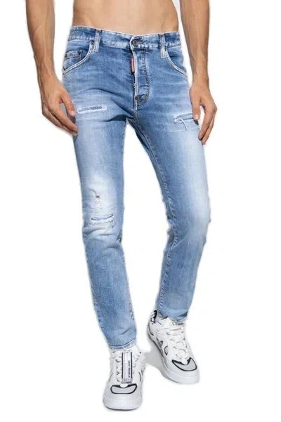 Dsquared2 Logo-patch Mid-rise Skinny Jeans