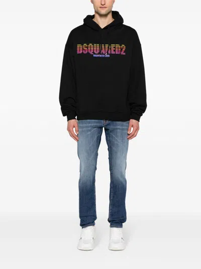 Dsquared2 'cool Guy' Blue Jeans With Logo Patch