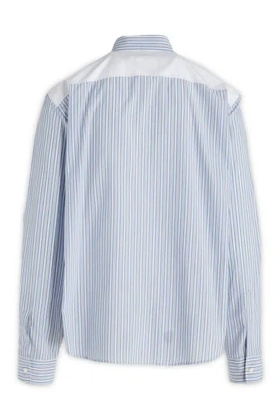 Dsquared2 Cotton Shirt With Striped Pattern And Button-down Collar