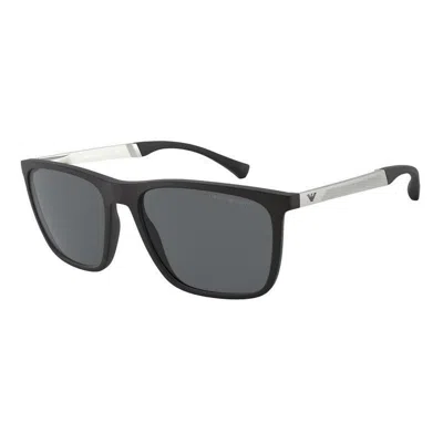 Emporio Armani Squared Sunglasses 0 Ea4150 506387 In Black
