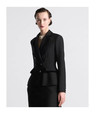 Dior Marlène Double-breasted Jacket In Black