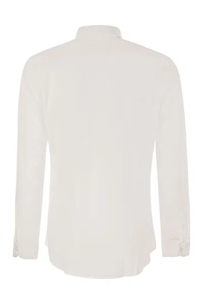Fay Men Stretch French Collar Shirt