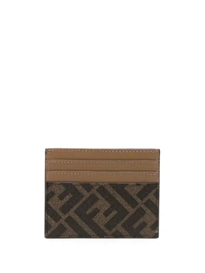Fendi Men's Fabric Ff Motif Card Holder