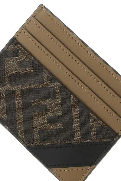 Fendi Men's Fabric Ff Motif Card Holder