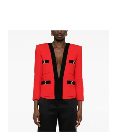 Balmain Jackets In Red
