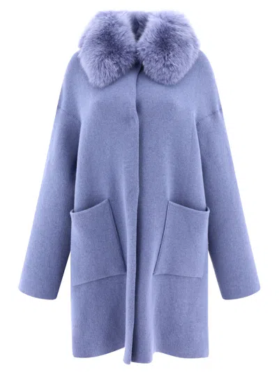 Giovi Elegant Mini Wool And Cashmere Jacket For Women