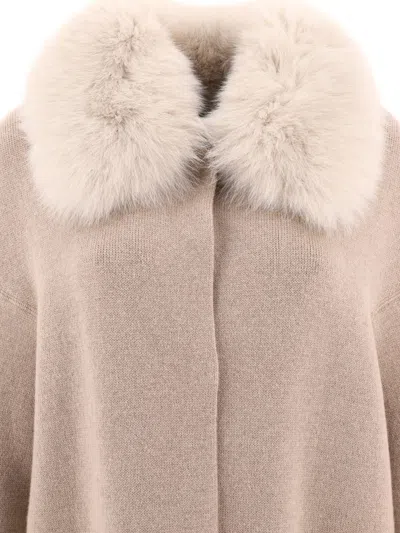 Giovi Wool And Cashmere Coat Coats Beige