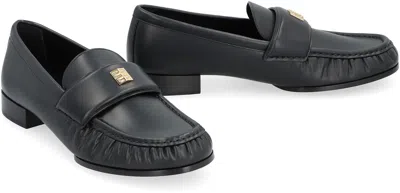 Givenchy Classic Lambskin Loafers With Ruched Detailing