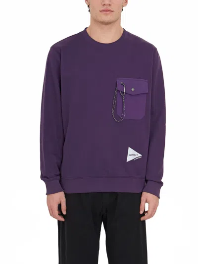 Gramicci X And Wander Crewneck Pocket Sweatshirt