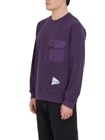 Gramicci X And Wander Crewneck Pocket Sweatshirt