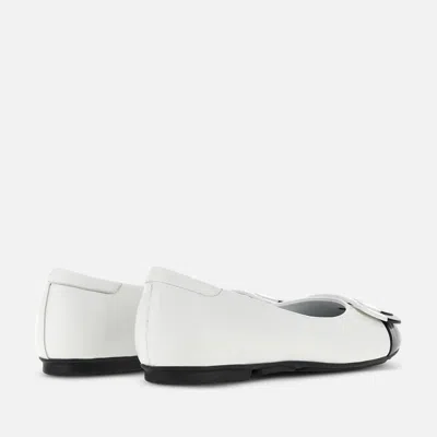 Hogan H661 Leather Ballerina Shoes