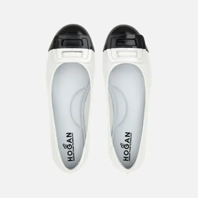 Hogan H661 Leather Ballerina Shoes