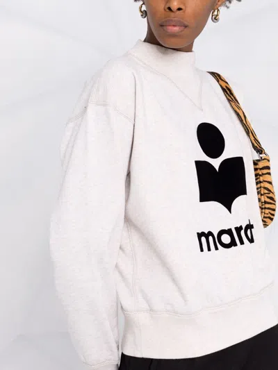 Isabel Marant Étoile Moby Flocked Logo Sweatshirt