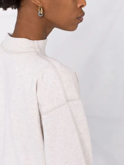 Isabel Marant Étoile Moby Flocked Logo Sweatshirt