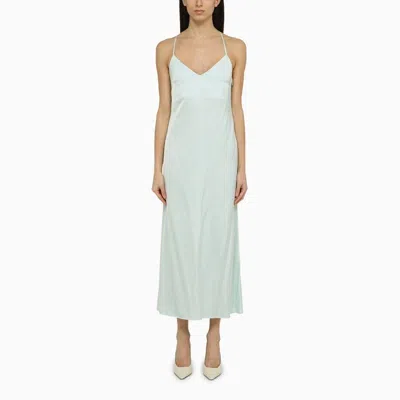 Ivy & Oak Ivy Oak Noel Light Aqua Satin Dress