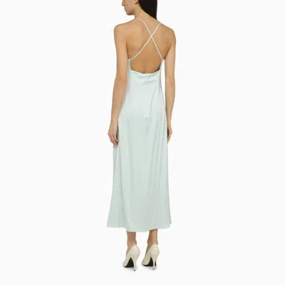 Ivy & Oak Ivy Oak Noel Light Aqua Satin Dress