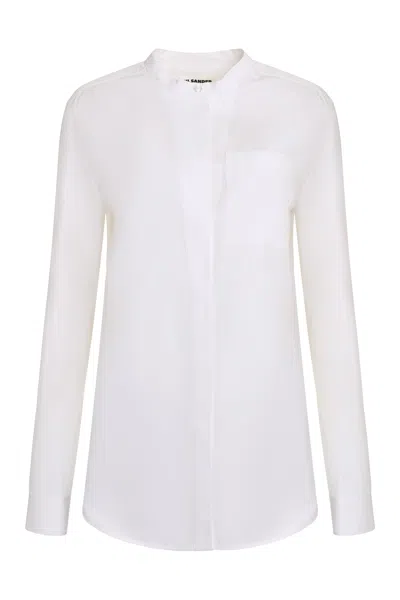 Jil Sander White Pointed Collar Shirt