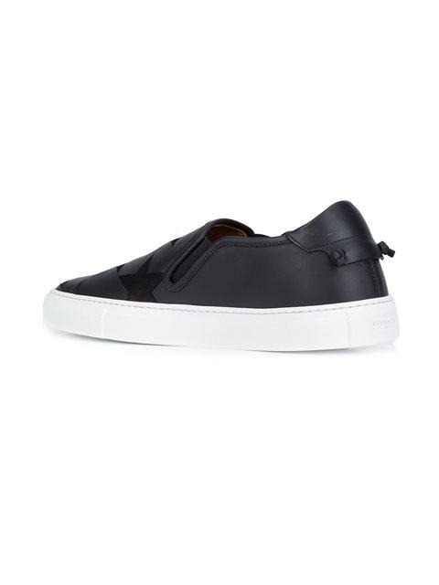 Givenchy 'street Skate Iii' Suede Star Appliqué Leather Slip-ons In ...