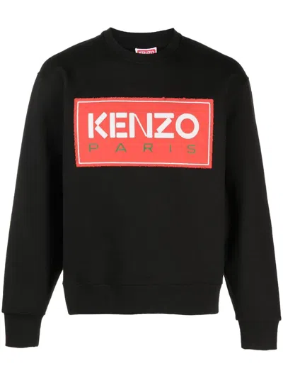 Kenzo Man Sweatshirt Black Size Xl Cotton
