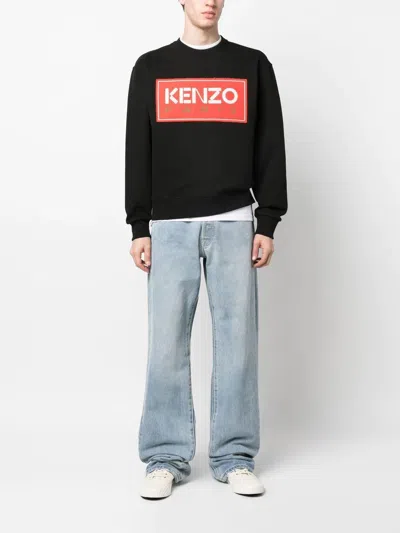 Kenzo Man Sweatshirt Black Size Xl Cotton