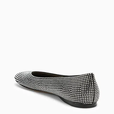 Loewe Toy Crystal-embellished Suede Ballet Flats