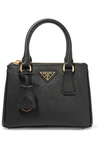 Prada Saffiano Lux Micro Tote Bag W/shoulder Strap, Black (nero)