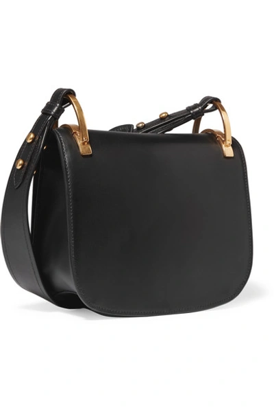 Shop Prada Pionnière Leather Shoulder Bag