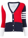 Thom Browne Tricolor Cashmere Cardigan
