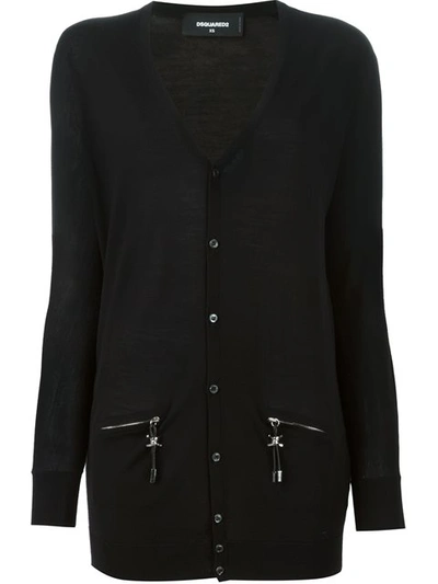 Dsquared2 Zip Pocket Detail Cardigan