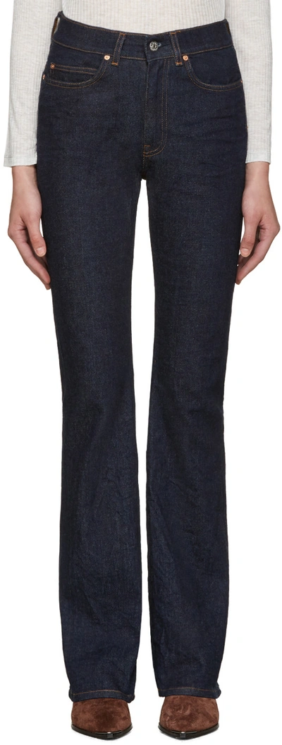 Acne Studios Lita One Flared Jeans In Blue ModeSens