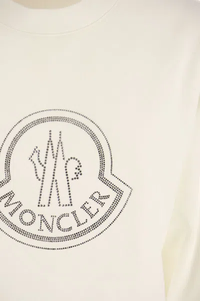 Moncler Logo Sweatshirt With Crystals