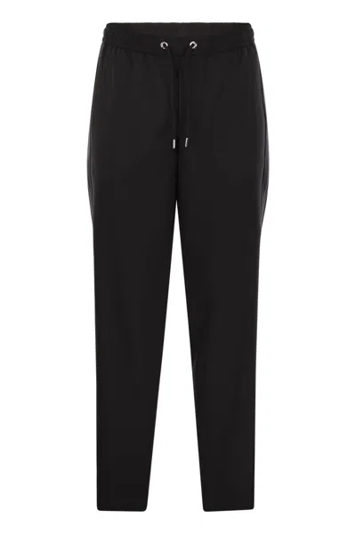 Moncler Wool Blend Gabardine Pants