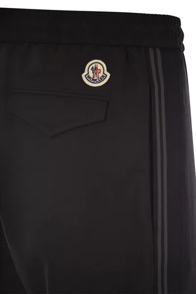 Moncler Wool Blend Gabardine Pants