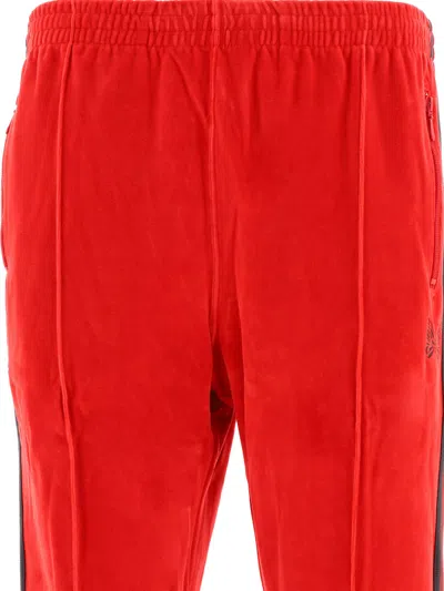 Needles Ribbed Texture Track Trousers With Side Stripes