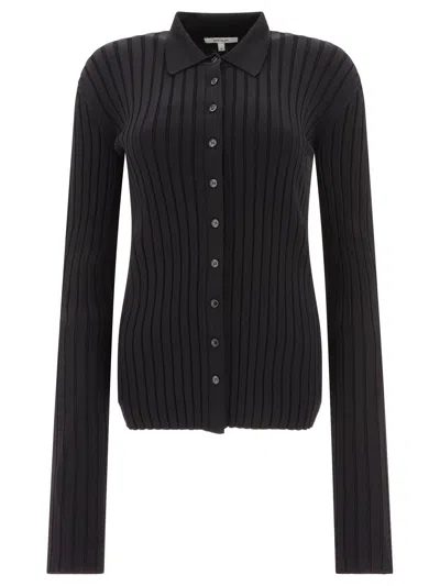 Nensi Dojaka Straight-point Collar Pleated Top