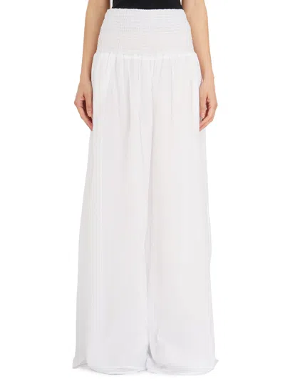 Nu Pantaloni Vita Alta In Cotone