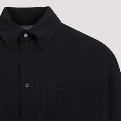 Off-white Off White Emb Cotton Shirt Men
