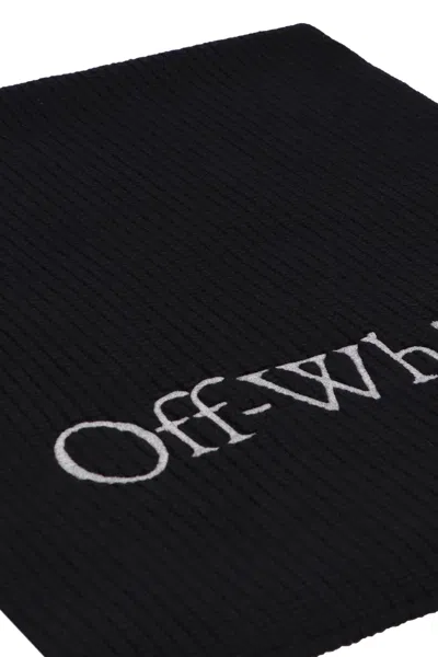 Off-white Bookish Logo-knit Wool Scarf Accessories