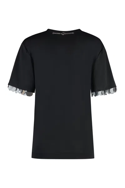 Rabanne Jersey Crepe Embellished T-shirt