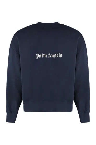 Palm Angels Men's Cotton Crew-neck Sweatshirt