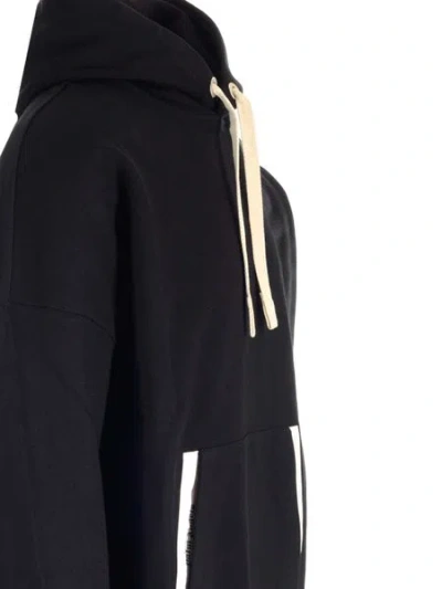 Palm Angels Relaxed-fit Cotton Hoodie With Contrasting Drawstrings
