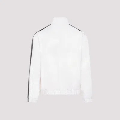 Palm Angels Monogram Off White Leather Jacket