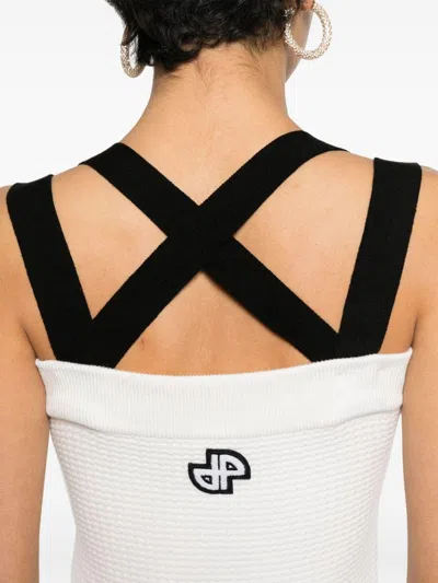 Patou Crossed Straps Mini Dress