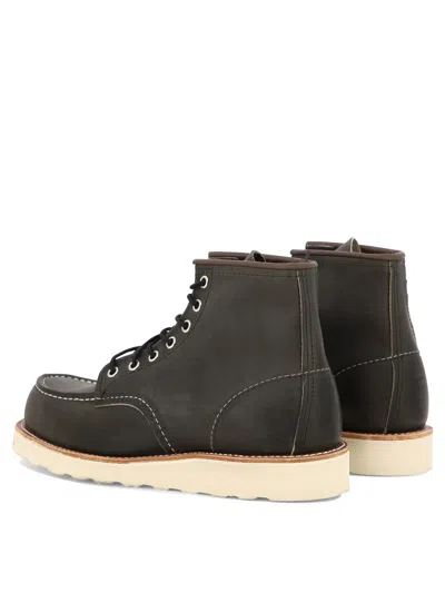 Red Wing Shoes Men's "classic Moc" Lace-up Boots In Black